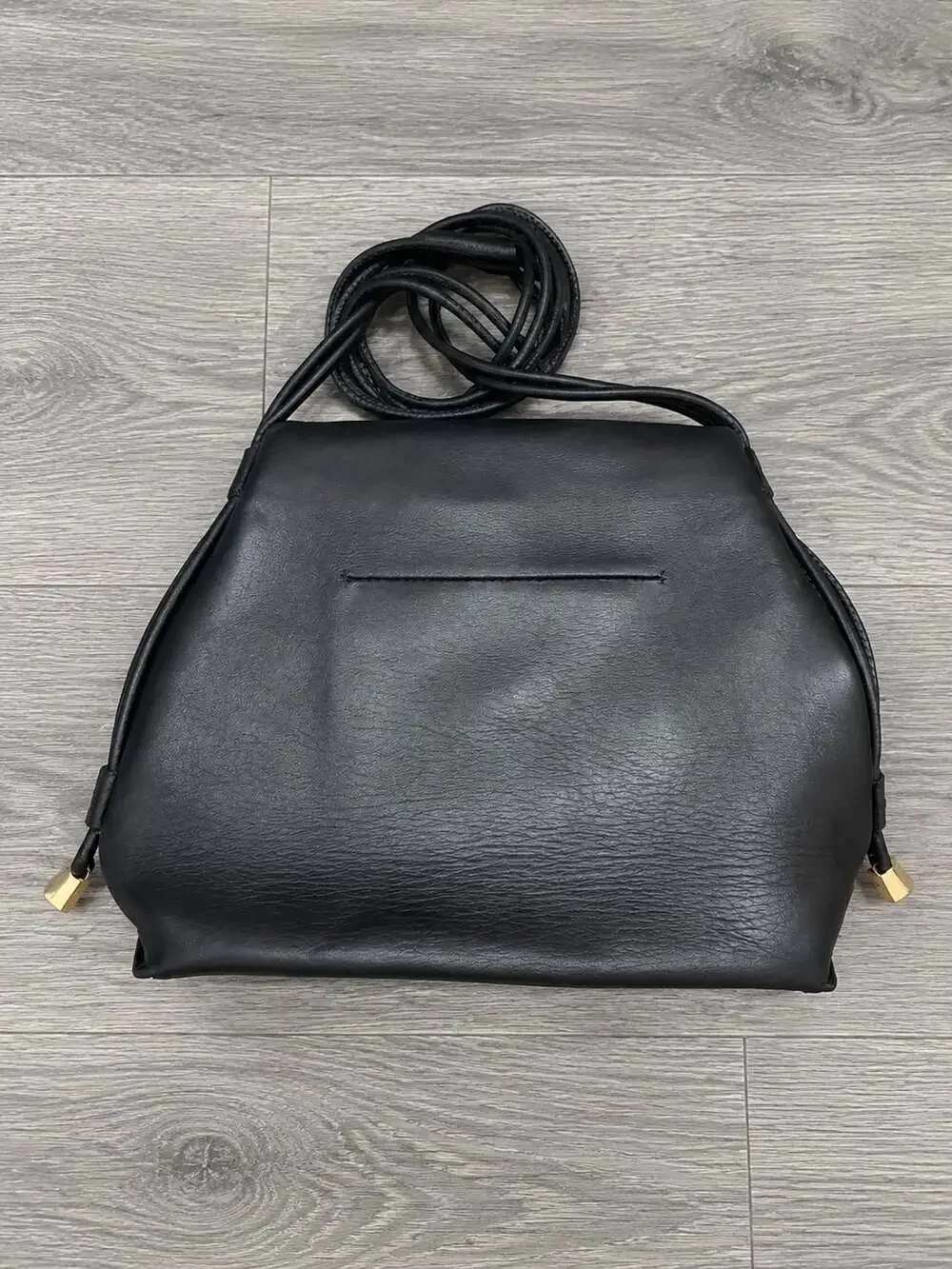 Black Farro ID Petite Soft Shoulder Bag
